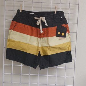 Critical Slide Society Men's Beach Shorts-Sunset Trunk- Phantom